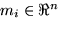 \begin{displaymath}
q_{i_k} = \sum_{x_j \in C_i}{\sqrt{(m_{i_k} - x_{j_k})^2}},\qquad k=1..n
\end{displaymath}