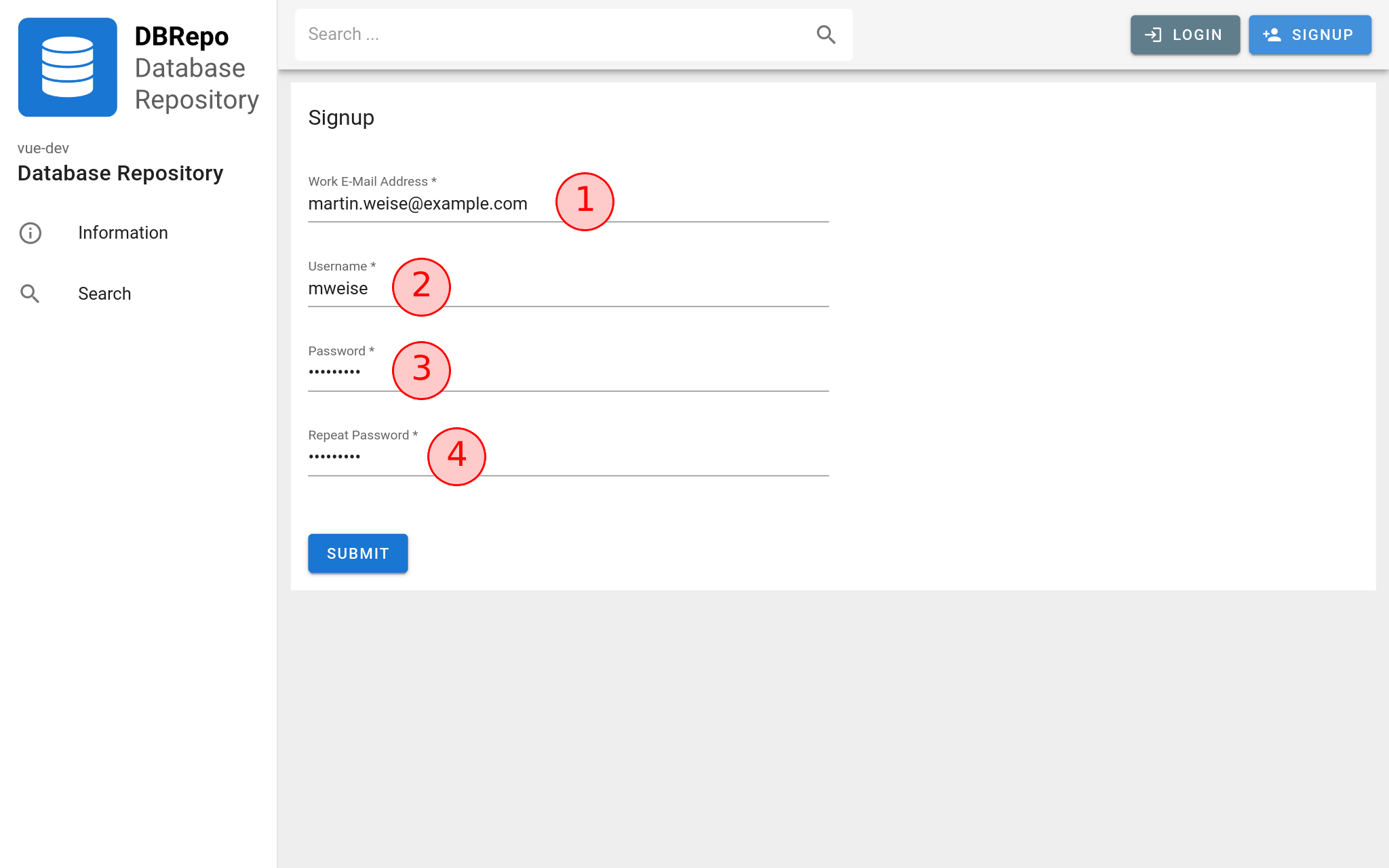 Create user account