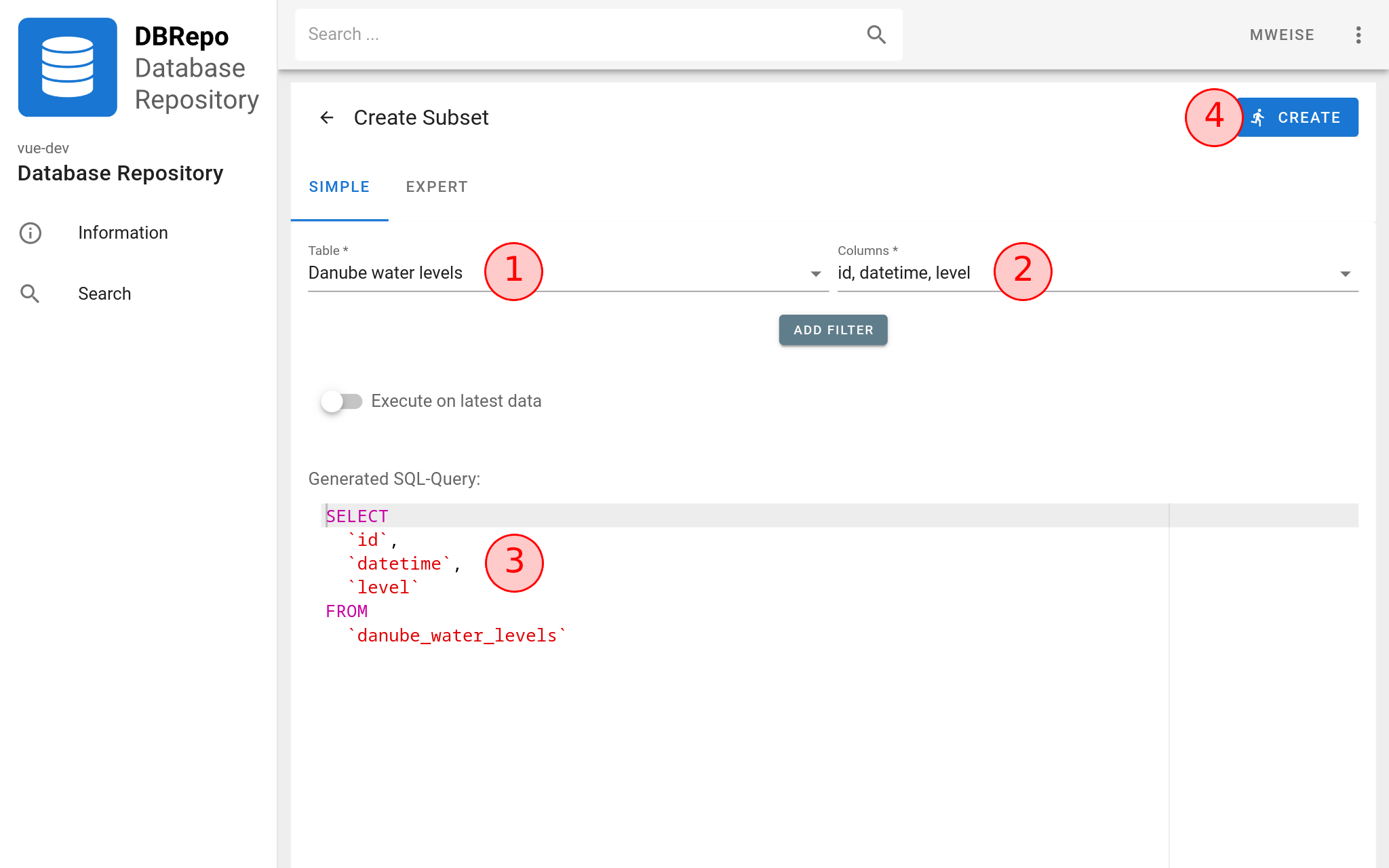 Subset query building