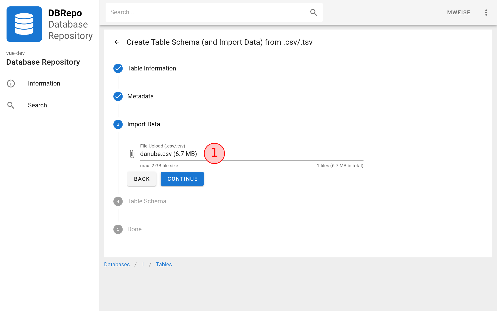 Dataset import file