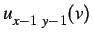 $u_{x-1\ y-1}(v)$
